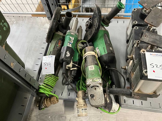 Hitachi 110 v haakse/ rechte slijpmachine (5x) - afbeelding 1 van  4
