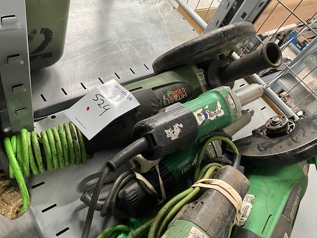 Hitachi 110 v haakse/ rechte slijpmachine (5x) - afbeelding 4 van  4