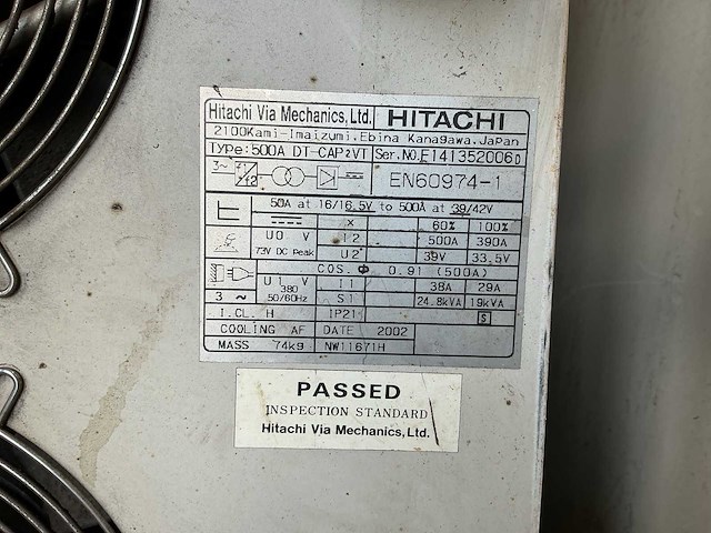 Hitachi 500a lasaspparaat - afbeelding 8 van  8