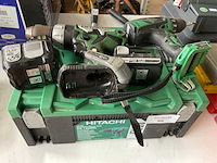 Hitachi accu- boormachine (2x) - afbeelding 1 van  4