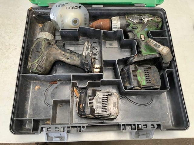 Hitachi accu boormachine (2x) - afbeelding 1 van  2