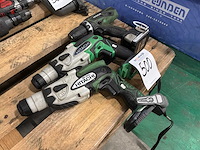 Hitachi accu boormachines (3x) - afbeelding 2 van  3