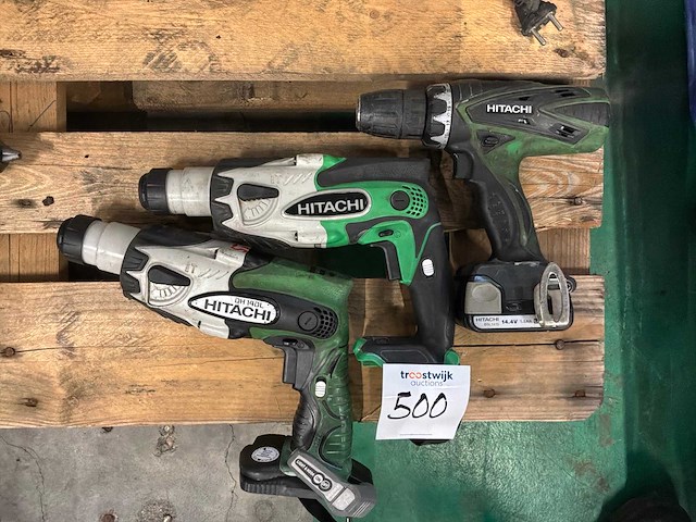 Hitachi accu boormachines (3x) - afbeelding 3 van  3