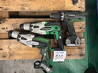 Hitachi accu boormachines (3x) - afbeelding 3 van  3