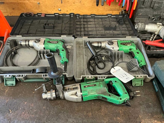 Hitachi boormachine (3x) - afbeelding 1 van  6
