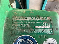 Hitachi c10fcb afkortcirkelzaagmachine ( aluminium ) - afbeelding 6 van  7