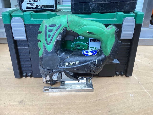 Hitachi cj 18dsl decoupeerzaag incl. bsl1850 accu’s + uc 18yfsl acculader + koffer - afbeelding 4 van  10