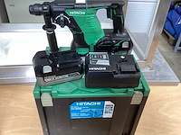 Hitachi dh 36dbl boorhamer - 28mm incl. 2x bsl 3626x accu’s + uc 36ysl acculader + koffer - afbeelding 5 van  13