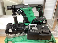 Hitachi dh 36dbl boorhamer - 28mm incl. 2x bsl 3626x accu’s + uc 36ysl acculader + koffer - afbeelding 6 van  13