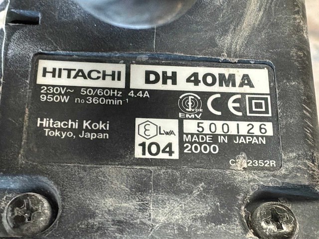 Hitachi dh 40ma boormachine - afbeelding 3 van  4