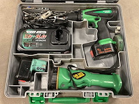 Hitachi ds 12dvb2 + ub 12d 12v gereedschapsset - afbeelding 1 van  3