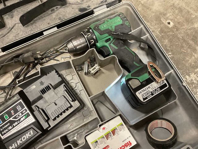 Hitachi ds 14dbsl 14.4v accuboormachine - afbeelding 2 van  2