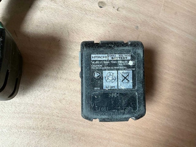 Hitachi ds 14dsdl boormachine - afbeelding 3 van  3