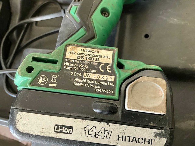 Hitachi ds14djl boormachine - afbeelding 2 van  6