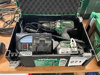 Hitachi dv18dbl2 schroefboormachine - afbeelding 1 van  6
