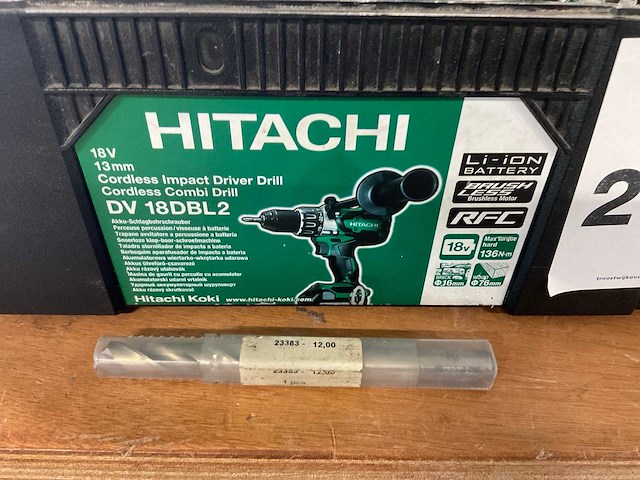 Hitachi dv18dbl2 schroefboormachine - afbeelding 3 van  6