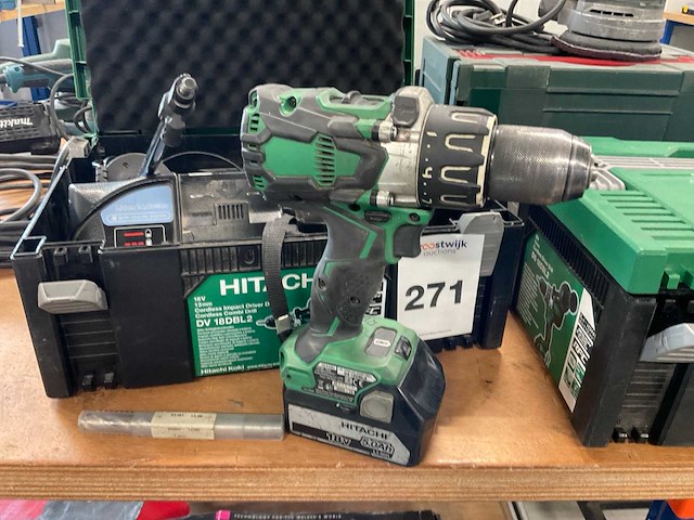 Hitachi dv18dbl2 schroefboormachine - afbeelding 4 van  6