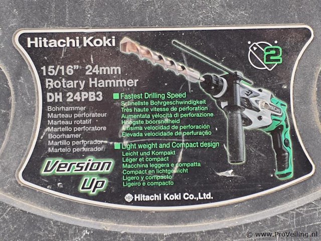 Hitachi elektrische boorhamer dh 24pb3 - afbeelding 10 van  11