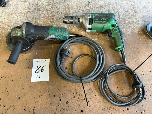 Hitachi elektrische gereedschap (2x) - afbeelding 1 van  7