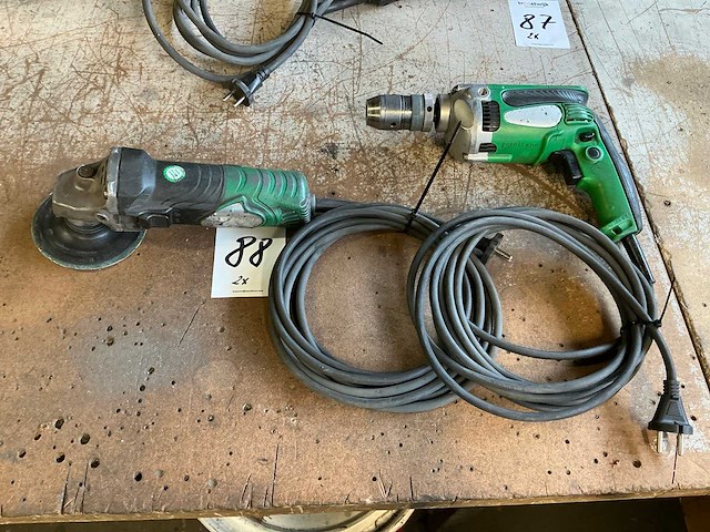 Hitachi elektrische gereedschap (2x) - afbeelding 1 van  6