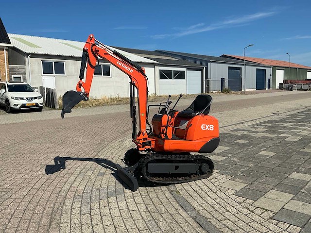 Hitachi ex8 minigraafmachine - afbeelding 10 van  12