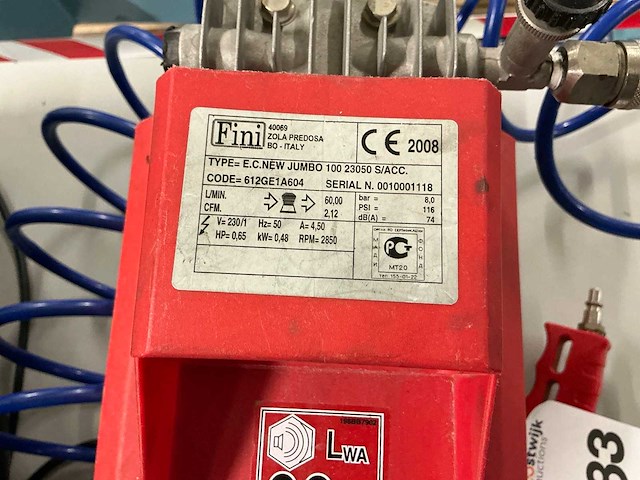 Hitachi / fini luchtcompressor (2x) - afbeelding 5 van  8