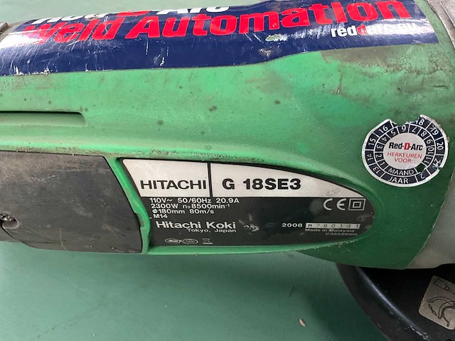 Hitachi g 18se3 haakse slijpmachine - afbeelding 6 van  6