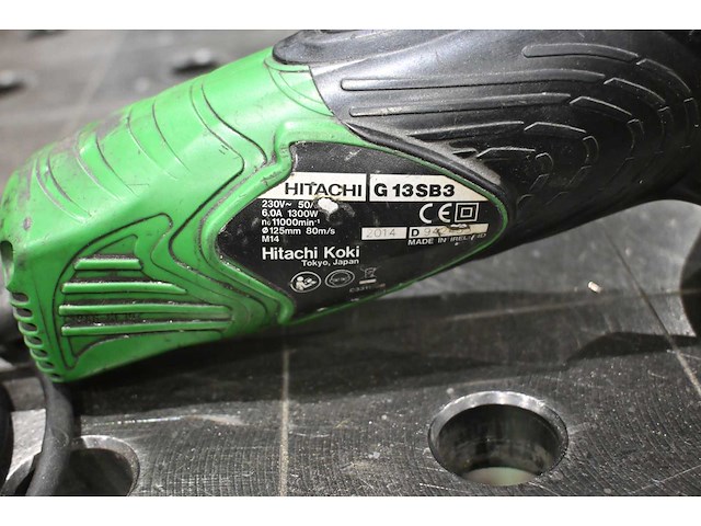 Hitachi g13sb3 haakse slijpmachine - afbeelding 3 van  4