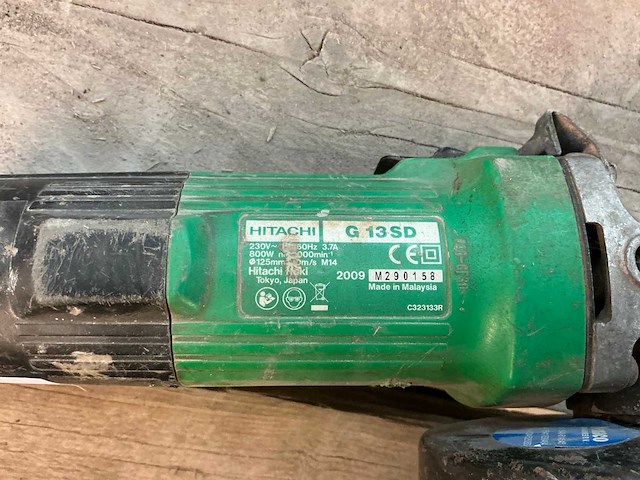 Hitachi g13sd haakse slijpmachine - afbeelding 4 van  4