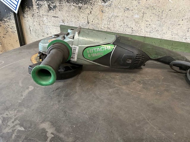 Hitachi g18mru haakse slijpmachine 230mm - afbeelding 7 van  7