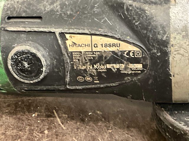 Hitachi g18sru haakse slijpmachine - afbeelding 5 van  5