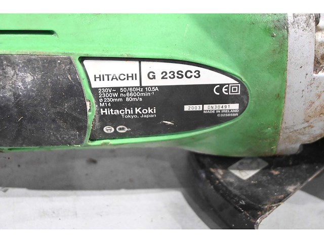 Hitachi g23sc3 haakse slijpmachine - afbeelding 3 van  3