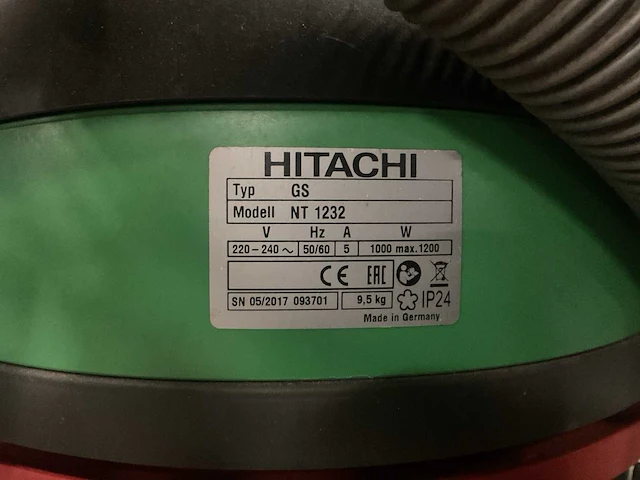 Hitachi gs nt1232 stofzuiger - afbeelding 3 van  3