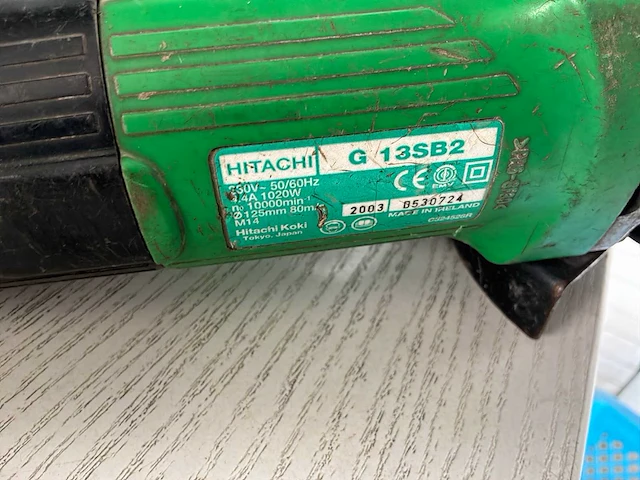 Hitachi haakse slijpmachine (3x) - afbeelding 4 van  6