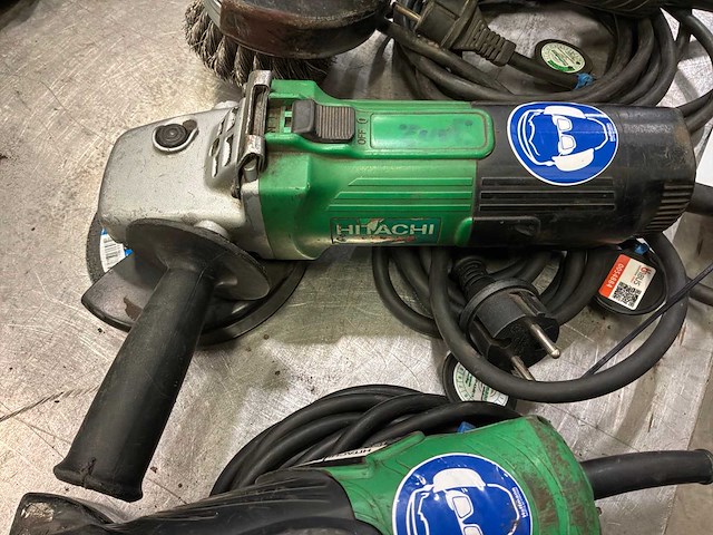 Hitachi haakse slijpmachine (3x) - afbeelding 3 van  4