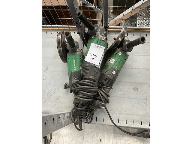 Hitachi haakse slijpmachine (3x) - afbeelding 2 van  3