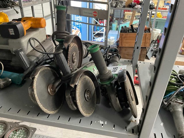 Hitachi haakse slijpmachine (4x) - afbeelding 1 van  3