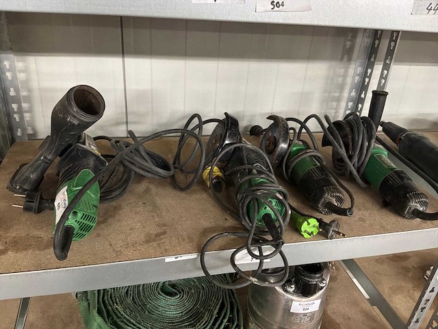 Hitachi haakse slijpmachine (4x) - afbeelding 1 van  8