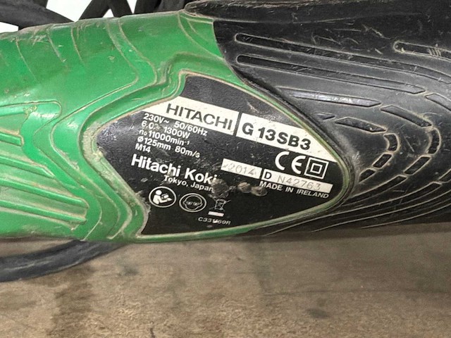 Hitachi haakse slijpmachine (4x) - afbeelding 9 van  9