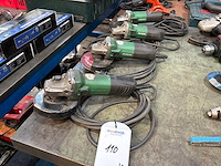 Hitachi / hikoki elektrische haakse- slijpmachine (4x) - afbeelding 1 van  5