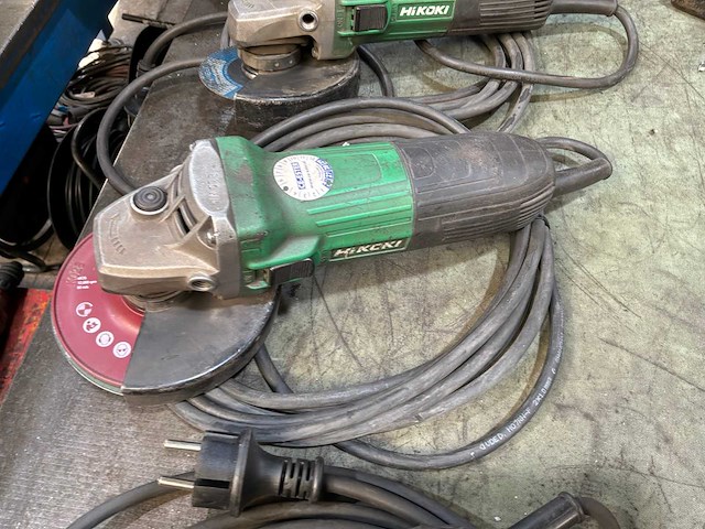 Hitachi / hikoki elektrische haakse- slijpmachine (4x) - afbeelding 3 van  5