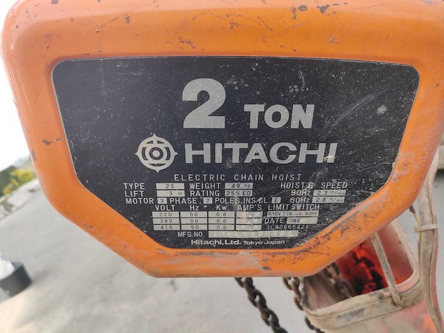 Hitachi ketting takel - afbeelding 4 van  4