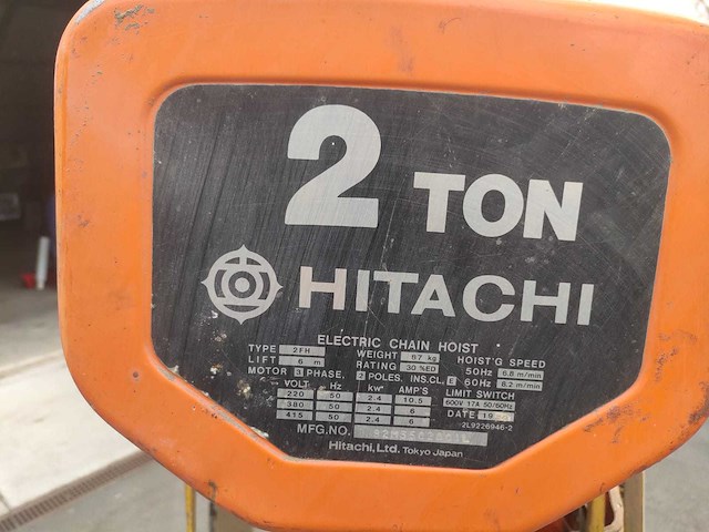 Hitachi ketting takel - afbeelding 5 van  5