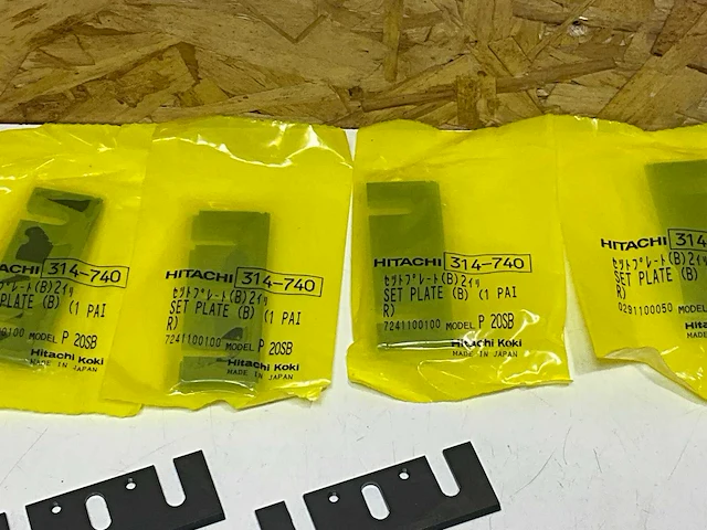 Hitachi koki 314-740 set reservemessen tbv schaafmachine (5x) - afbeelding 3 van  4