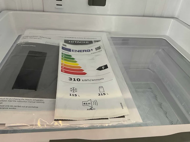 Hitachi r-bgx411pruo vrijstaande koelvriescombinatie - afbeelding 7 van  8
