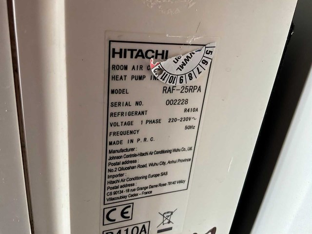 Hitachi rac-25fpa airconditioning (2x) - afbeelding 3 van  5