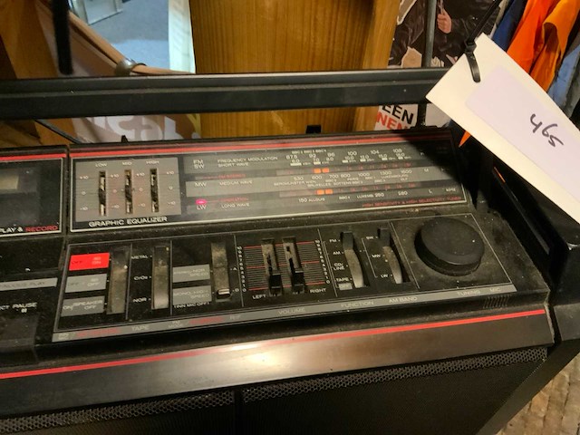 Hitachi radio draagbaar vintage - afbeelding 4 van  4