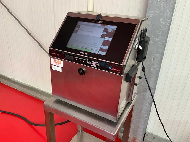Hitachi rx-2-sd160w industriële continuous inkjetprinter cij met rvs onderstel - afbeelding 9 van  20