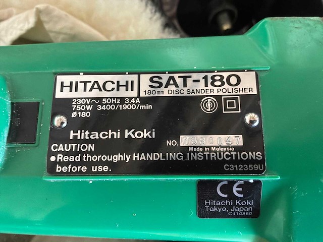 Hitachi sat-180 polijstmachine - afbeelding 3 van  5