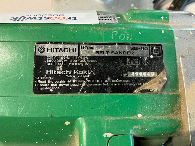Hitachi sb-110 bandschuurmachine - afbeelding 5 van  5